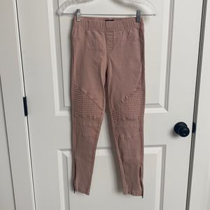Light blush Moto skinny legging pants VICI